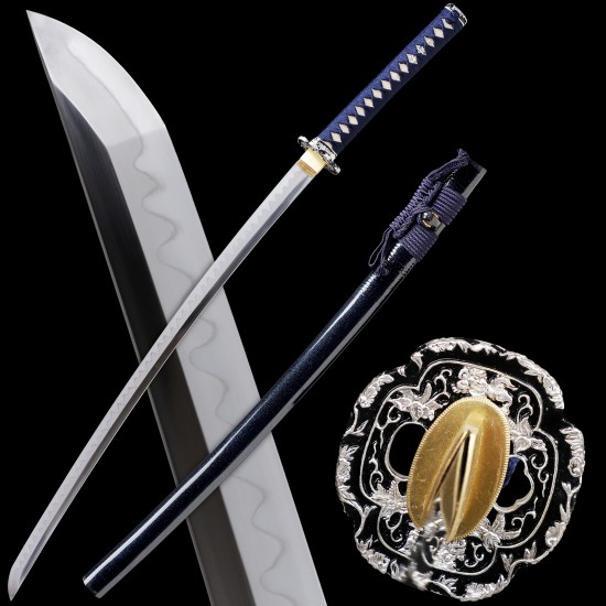 Clay Tempered L6 Steel Blade Japanese Samurai Katana Sword Razor Sharp