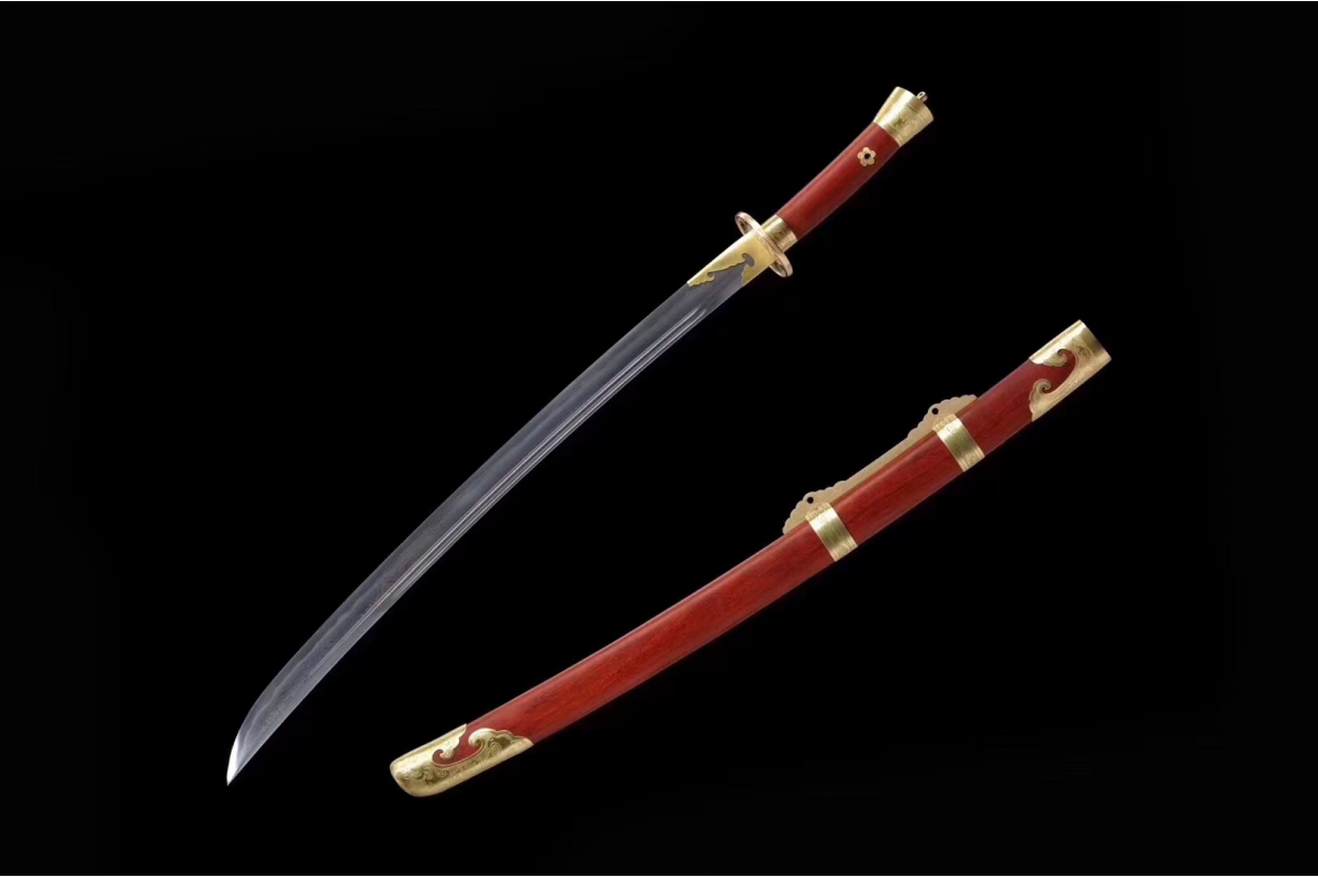 Battle Traditional Hand Forged Chinese  Sword  Qing Dao Clay 